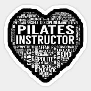 Pilates Instructor Heart Sticker